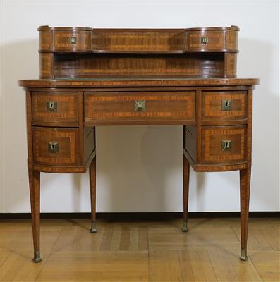 Neoklassizistischer Nieren-Schreibtisch im Louis-Seize-Stil, Anfang 20. Jahrhundert - Schmuck, Kunst & Antiquitäten