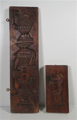 Zwei Lebkuchen-Holzmodeln, 18./19. Jahrhundert - Jewellery, Works of Art and art