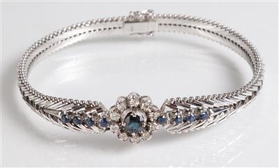 Diamant Saphirarmkette - Schmuck, Kunst & Antiquitäten