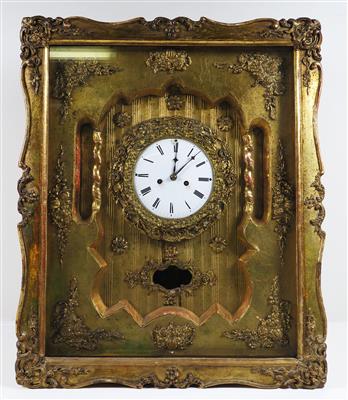 Biedermeier-Rahmenuhr, um 1840 - Klenoty, umění a starožitnosti