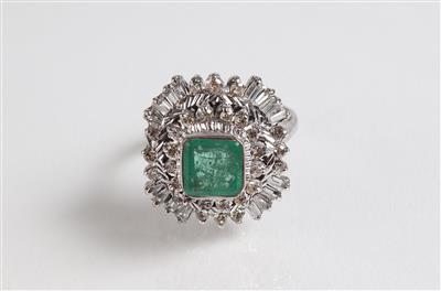 Brillant Diamantdamenring zus. ca. 0,60 ct - Gioielli, arte e antiquariato