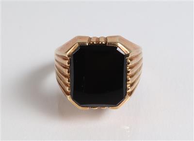 Onyx Herrenring - Jewellery, Works of Art and art