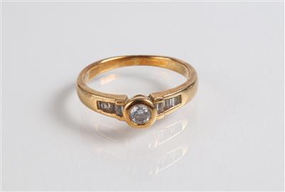 Brillant-Diamantdamenring zus. ca. 0,25 ct - Schmuck, Kunst & Antiquitäten