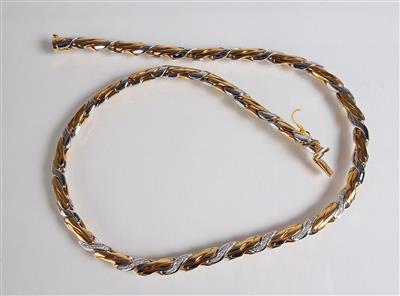 Brillantcollier zus. ca. 0,35 ct - Gioielli, arte e antiquariato