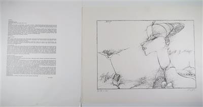 Elf Druckgrafiken der Salzburger Künstlervereinigung'Gruppe 73', unvollständige Ausgabe 1974 ohne Mappe - Jewellery, Works of Art and art