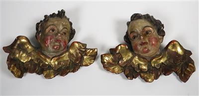 Zwei geflügelte Engelsköpfe, 20. Jahrhundert - Gioielli, arte e antiquariato