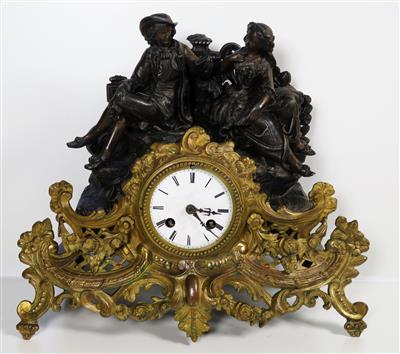 Französische Neorokoko-Kaminuhr - Samuel Marti  &  Cie, 1860-1889 - Schmuck, Kunst & Antiquitäten