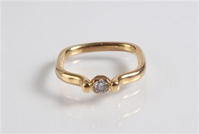 Solitärring ca. 0,15 ct - Jewellery, Works of Art and art