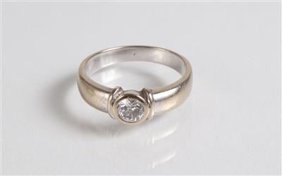 Solitärring ca. 0,40 ct - Jewellery, Works of Art and art