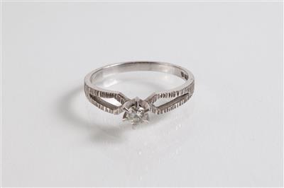 Solitärring ca. 0,15 ct - Klenoty, umění a starožitnosti