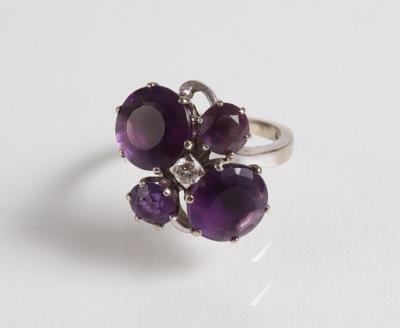 Brillant Amethystdamenring - Jewellery, Works of Art and art