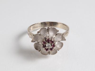 Brillant Damenring "Blume" - Jewellery, Works of Art and art