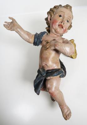 Geflügelter Engel im Stil des Barock, 19. Jahrhundert - Schmuck, Kunst & Antiquitäten