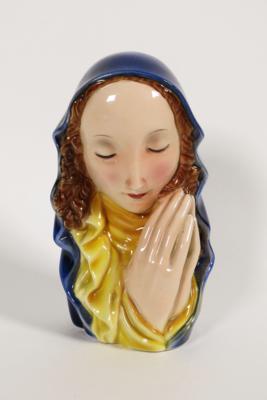 Madonnenbüste, Entwurf Ida Schwetz-Lehmann um 1930, Ausführung Keramos, Wien, nach 1949 - Schmuck, Kunst und Antiquitäten