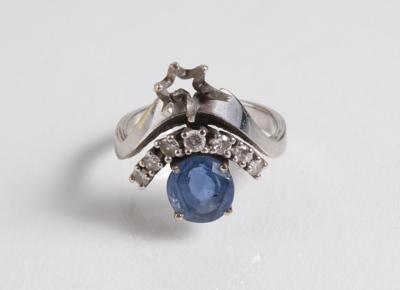 Brillant Saphir Ring zus. ca.0,25 ct - Gioielli, arte e antiquariato