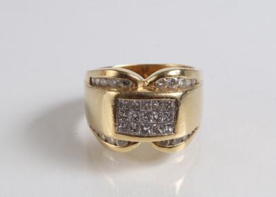 Brillant Diamantring zus. ca. 1,10 ct - Gioielli, arte e antiquariato