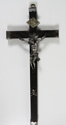 Christus am Kreuz, Alpenländisch, 19. Jahrhundert - Gioielli, arte e antiquariato