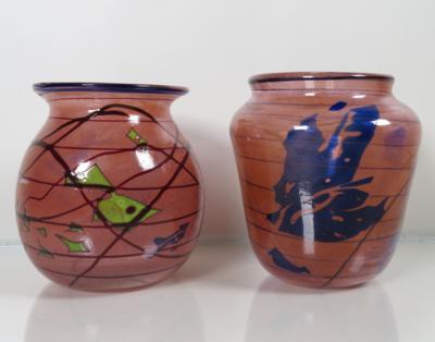2 Vasen, Salzburg Glas, 1987 - Jewellery, Works of Art and art