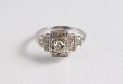 Brillant Diamant Damenring zus. ca. 0,50 ct - Gioielli, arte e antiquariato