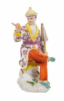 Japaner mit Schirm, Entwurf Friedrich Elias Meyer 1761/1772, Meissen, 1971 - Klenoty, umění a starožitnosti