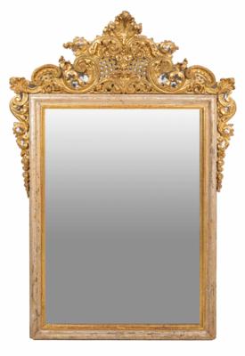 Salonspiegel, teils unter Verwendung originaler Teile des 18. Jahrhunderts - Gioielli, arte e antiquariato