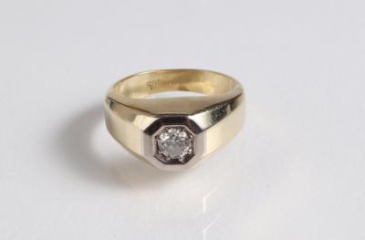 Solitärring ca. 0,35 ct - Umění, starožitnosti, šperky