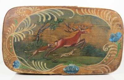 Spanschachtel, Alpenländisch Ende 19. Jahrhundert - Arte, antiquariato e gioielli