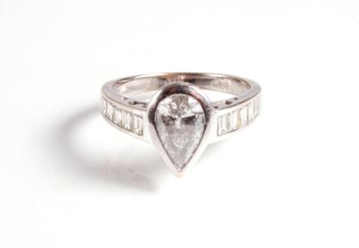 Diamantdamenring zus. ca. 1,95 ct - Arte, antiquariato e gioielli