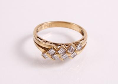 Diamant Damenring zus. ca. 0,40 ct - Arte, antiquariato e gioielli
