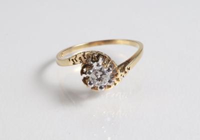 Brillantring ca. 0,30 ct - Antiques, art and jewellery