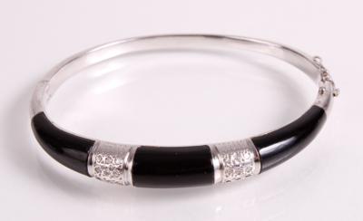 Diamant Onyx Armreifen - Schmuck, Kunst & Antiquitäten