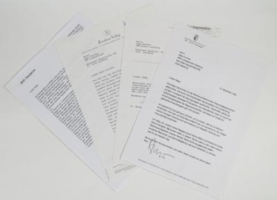 4 Schreiben an Sepp Forcher vom Landespressebüro Salzburg - Dal patrimonio di SEPP FORCHER