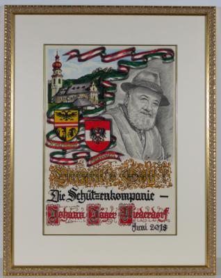 Dankesgeschenk der Niederdorfer Schützen/Südtirol zur 194. Ausgabe der ORF-Sendung "Klingendes Österreich" - Dal patrimonio di SEPP FORCHER
