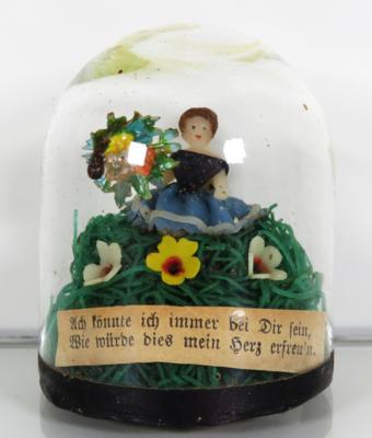 Kleine Wachsbossierung unter Glassturz - From the estate of SEPP FORCHER