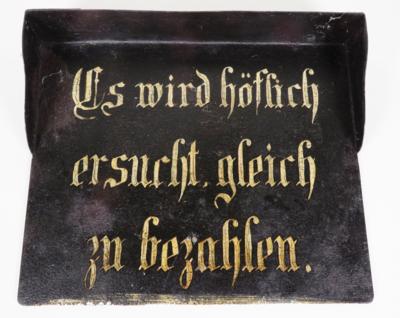 Spruchschild aus dem Zeppezauerhaus am Untersberg - From the estate of SEPP FORCHER