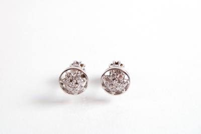 2 Diamant Ohrschrauben zus. ca. 0,55 ct - Antiques, art and jewellery