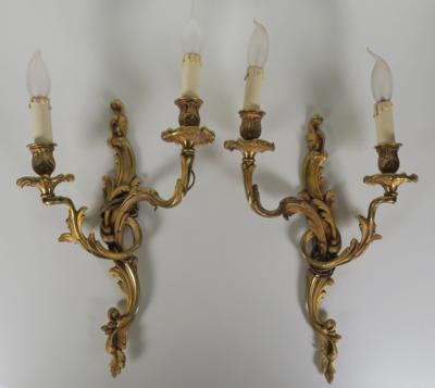 Paar Wandappliken im modifizierten Louis-XV-Stil, 20. Jahrhundert - Antiques, art and jewellery
