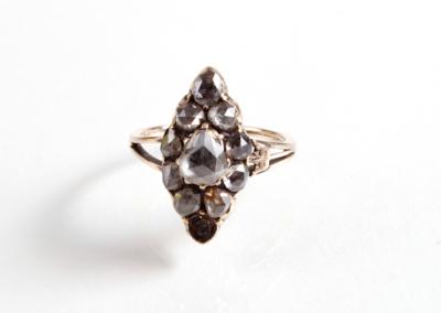 Diamantrauten Damenring - Antiques, art and jewellery