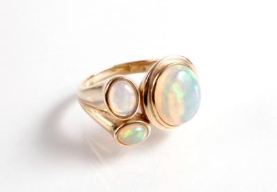 Opal Damenring - Antiques, art and jewellery