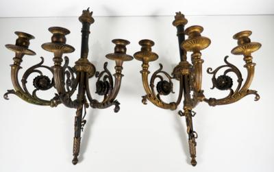 Paar Historismus-Wandappliken, 4. Viertel 19. Jahrhundert - Antiques, art and jewellery