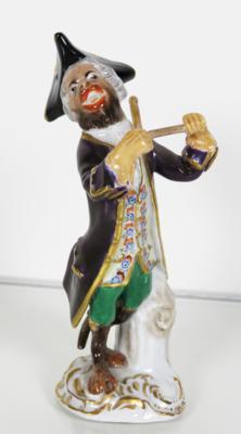 Affe mit Paukenschlägern, Entwurf Johann Joachim Kaendler 1753/65, Meissen, 1987 - Antiques, art and jewellery