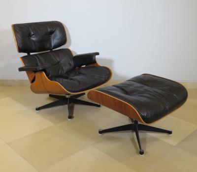 Lounge Chair mit Ottoman (Hocker), nach einem Entwurf von Charles  &  Ray Eames 1956 - Antiques, art and jewellery