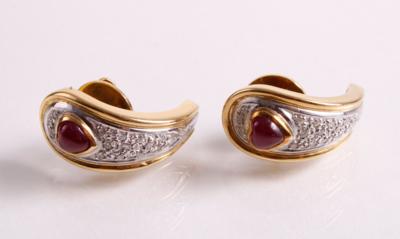 2 Brillant Ohrstecker zus. 0,23 ct - Antiques, art and jewellery