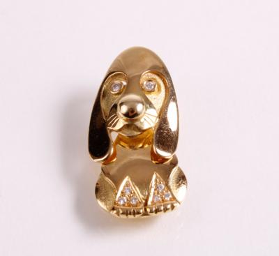 Brillant Anhänger "Hund" - Antiques, art and jewellery