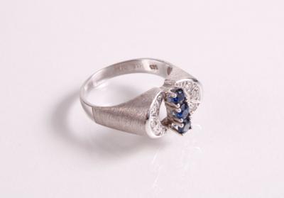 Diamant Saphirring - Schmuck, Armband- und Taschenuhren