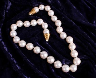 Südseekulturperlen Halskette - Antiques, art and jewellery