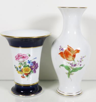 2 Vasen, Meissen, 20. Jahrhundert - Schmuck, Kunst & Antiquitäten