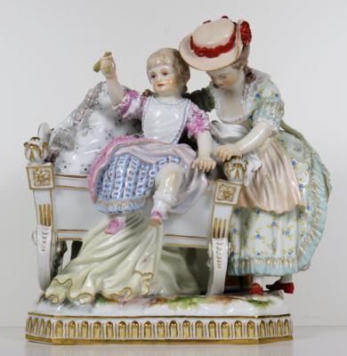 Freuden der Kindheit, Entwurf Michel Victor Acier 1775, Meissen, 1860-1924 - Schmuck, Kunst & Antiquitäten