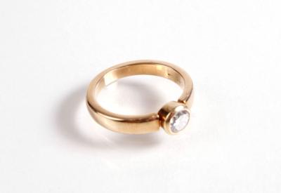 Solitärring ca. 0,45 ct - Antiques, art and jewellery