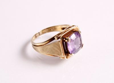 Amethystdamenring - Antiques, art and jewellery